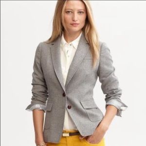 Banana Republic Hacking Wool Blazer Elbow Patches